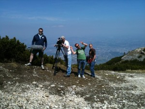 Conny mit Servus TV am Untersberg