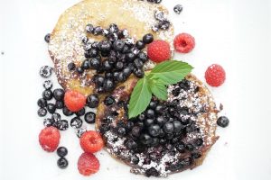 Heidelbeerpfannkuchen aus Quinoamehl - Rezept ConnyPURE