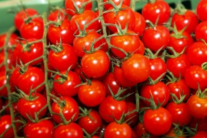 Tomaten aus dem Garten - Einkaufsliste für regionales Gemüse